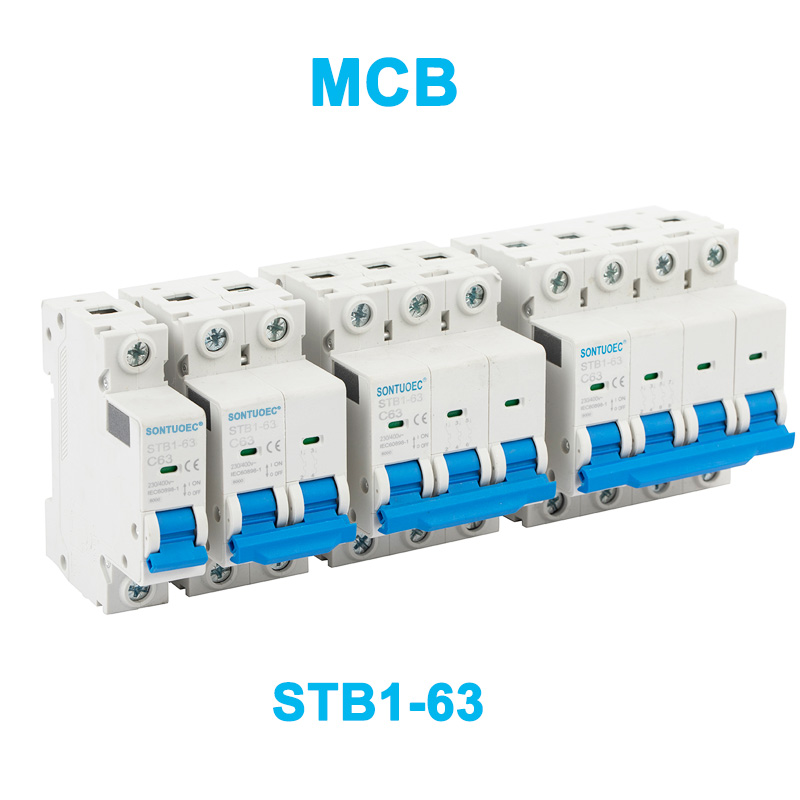 Struktur C65 Kompetitif STB1-63 Miniatur Sirkuit Pemutus MCB