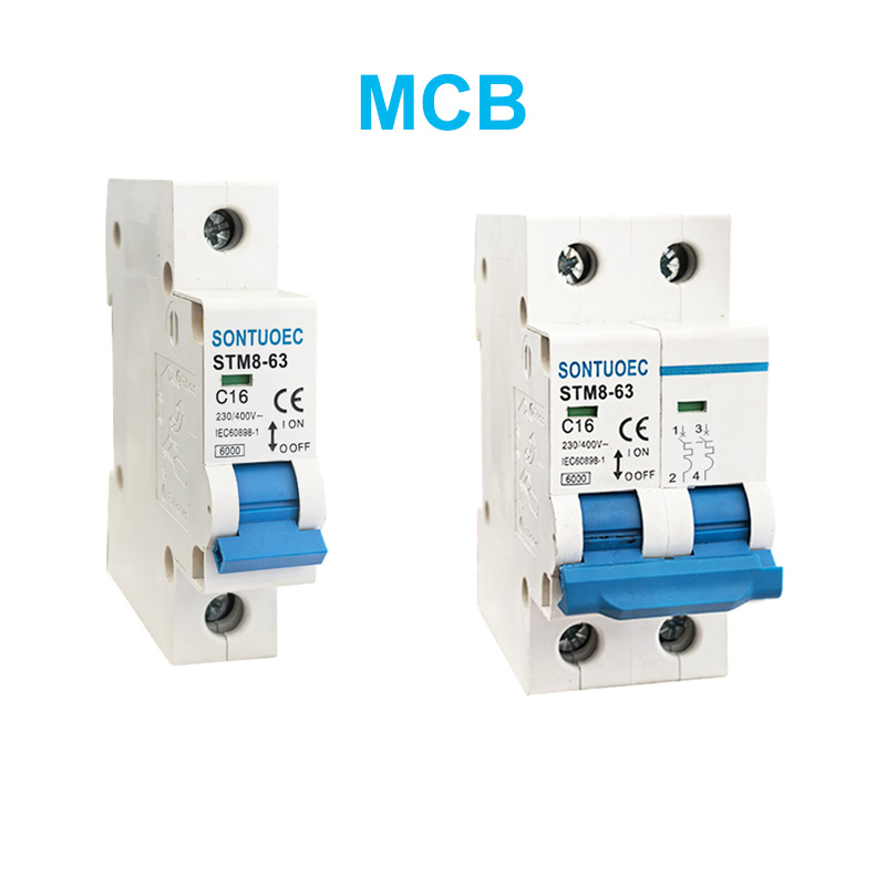 STM8-63 Miniatur Sirkuit Pemutus 6KA 1P 2P 3P 4P 16A 230/400V